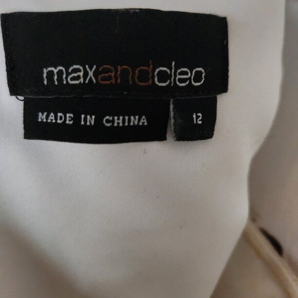 Max and Cleo One Shoulder Knee Length Gown, Size 12 - Picture 6 of 7